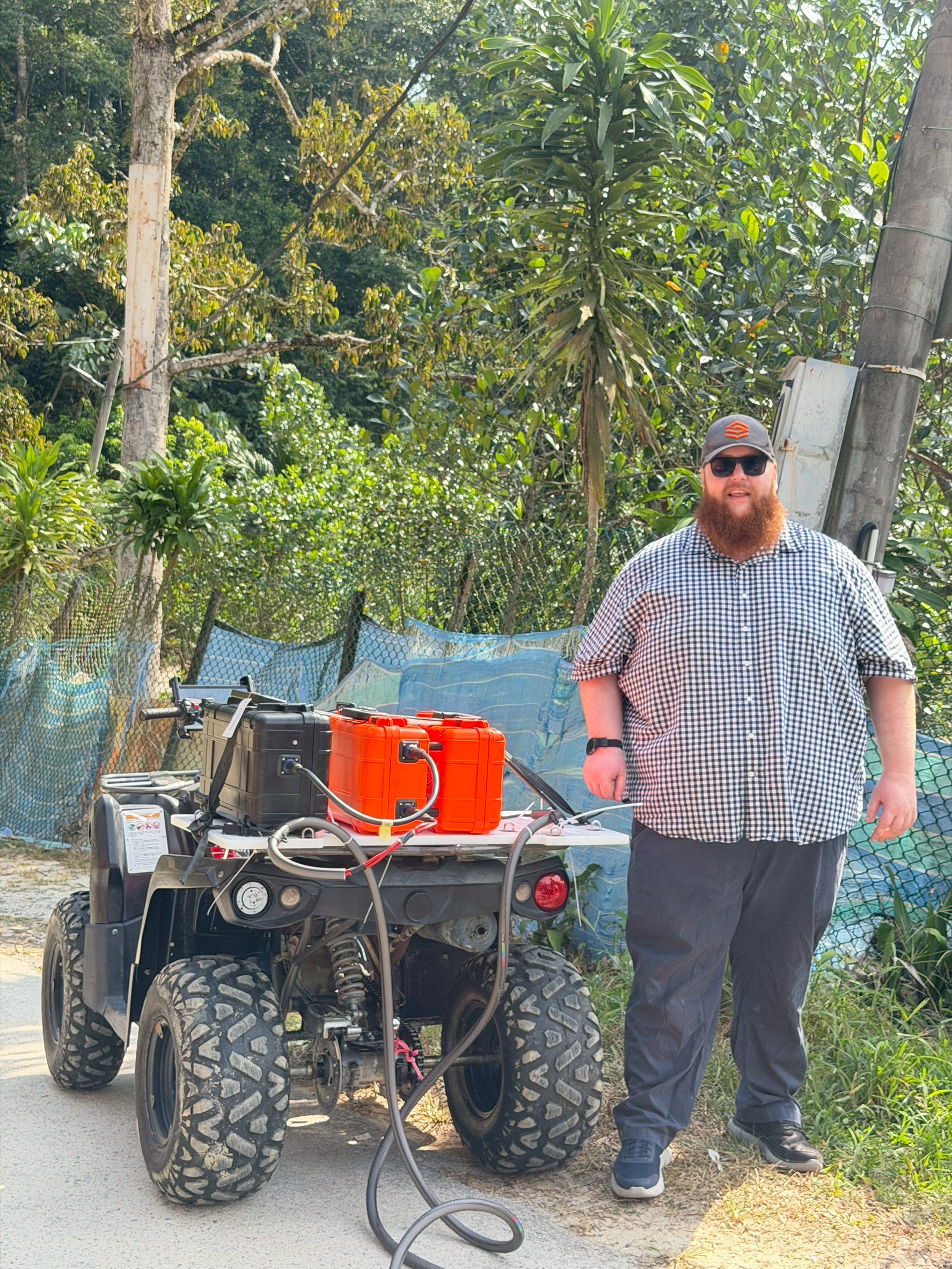Towing Ralli with ATV
